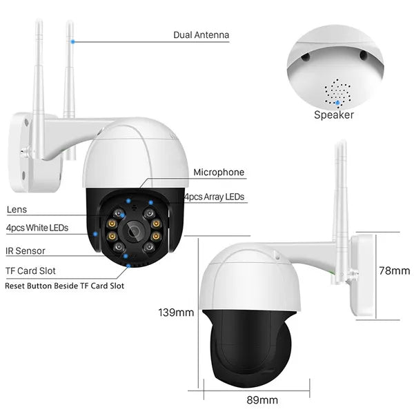 AI Human Detection Wireless Home Security Camera Visit New Cheap Pice