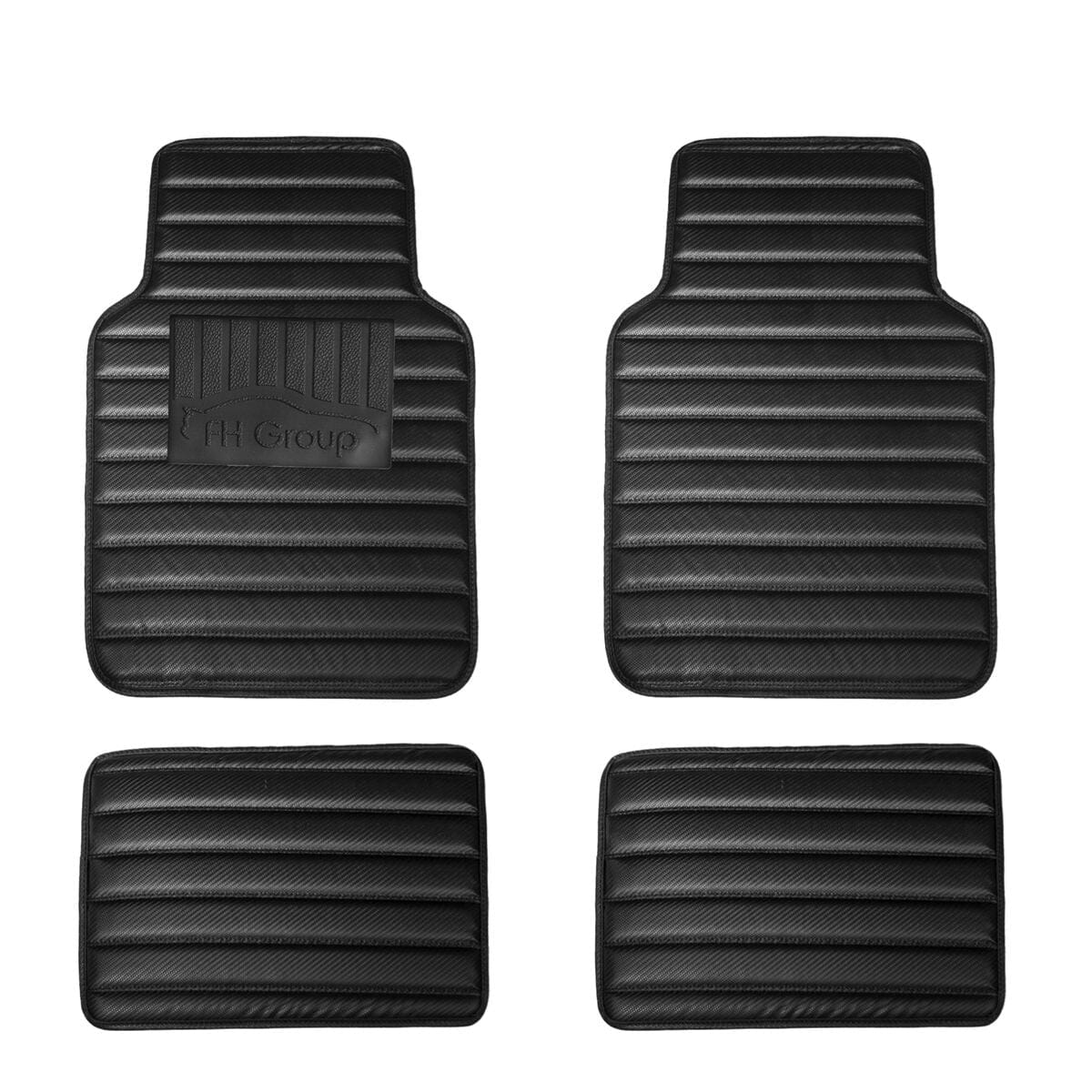 4-Piece Set: Heavy Duty Non-Slip Faux Leather Floor Mats Outlet Collections