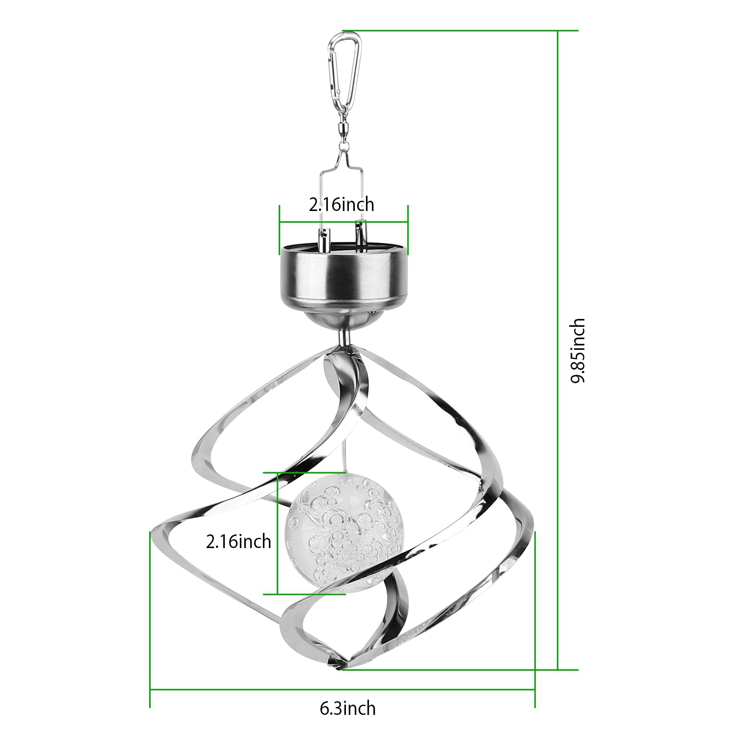 Spiral Spinner Solar Lights Wind Chime LED Cheap Pice Outlet