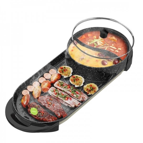 LIVEN Electric Gril with Hot Pot Free Shipping Official