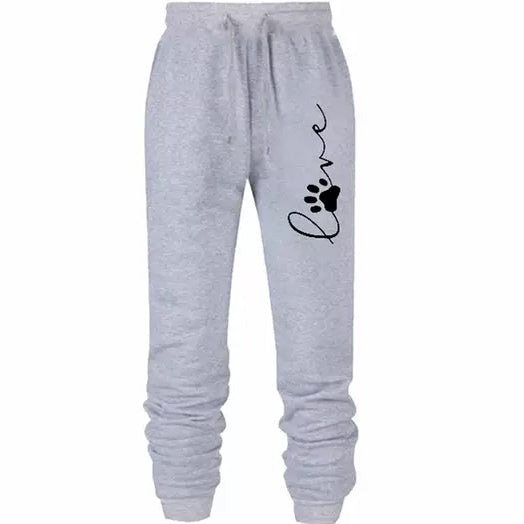 Leo Rosi Women's Love Dog Paw Print Joggers Outlet Buy