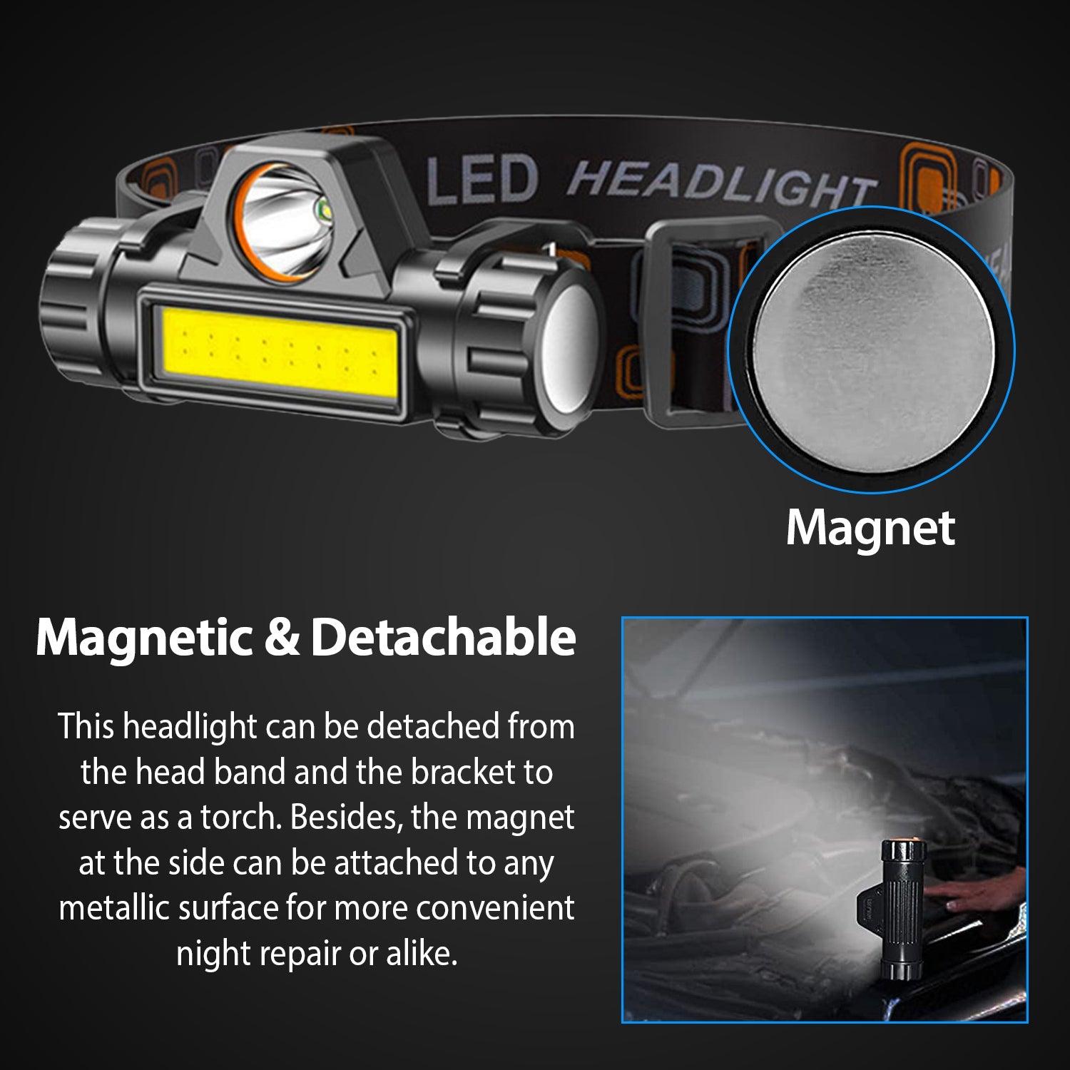 2-Pack: Waterproof Rechargeable Headlamp Enjoy Online