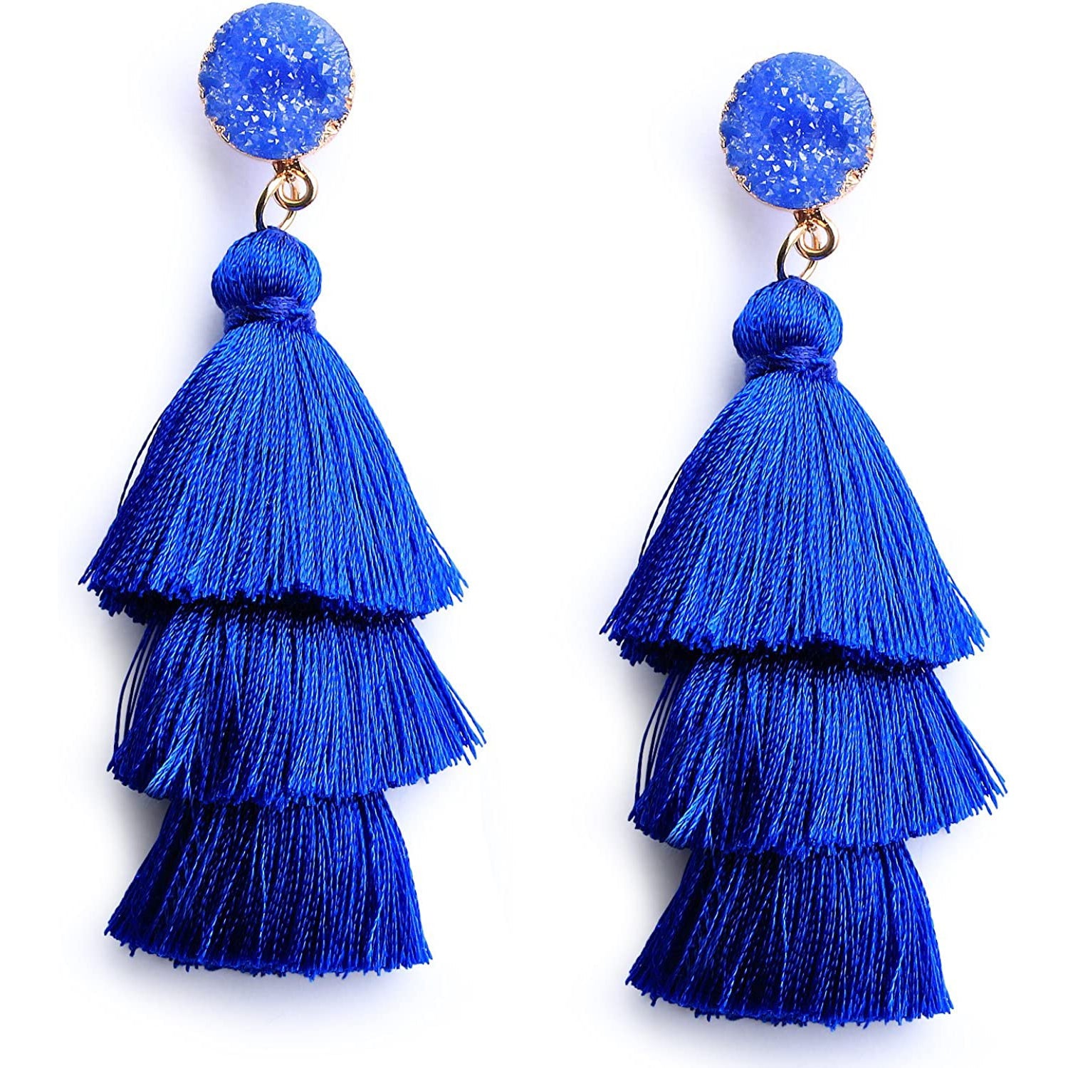 Me&Hz Colorful Layered Tassel Earrings Discount The Cheapest