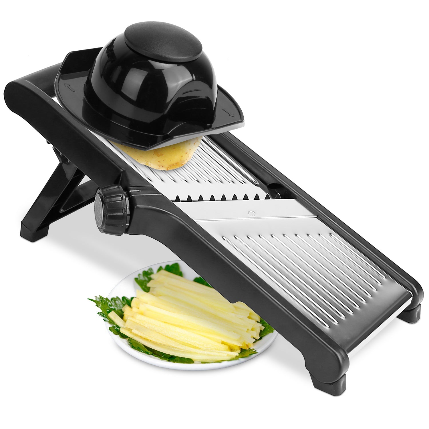 Mandoline Stainless Steel Food Slicer with 5 Adjustable Blades Sale Clearance