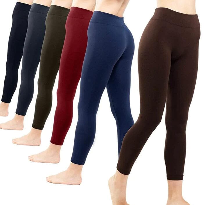 2-Pack: Women’s Fleece Lined High Waist Leggings Deals Online