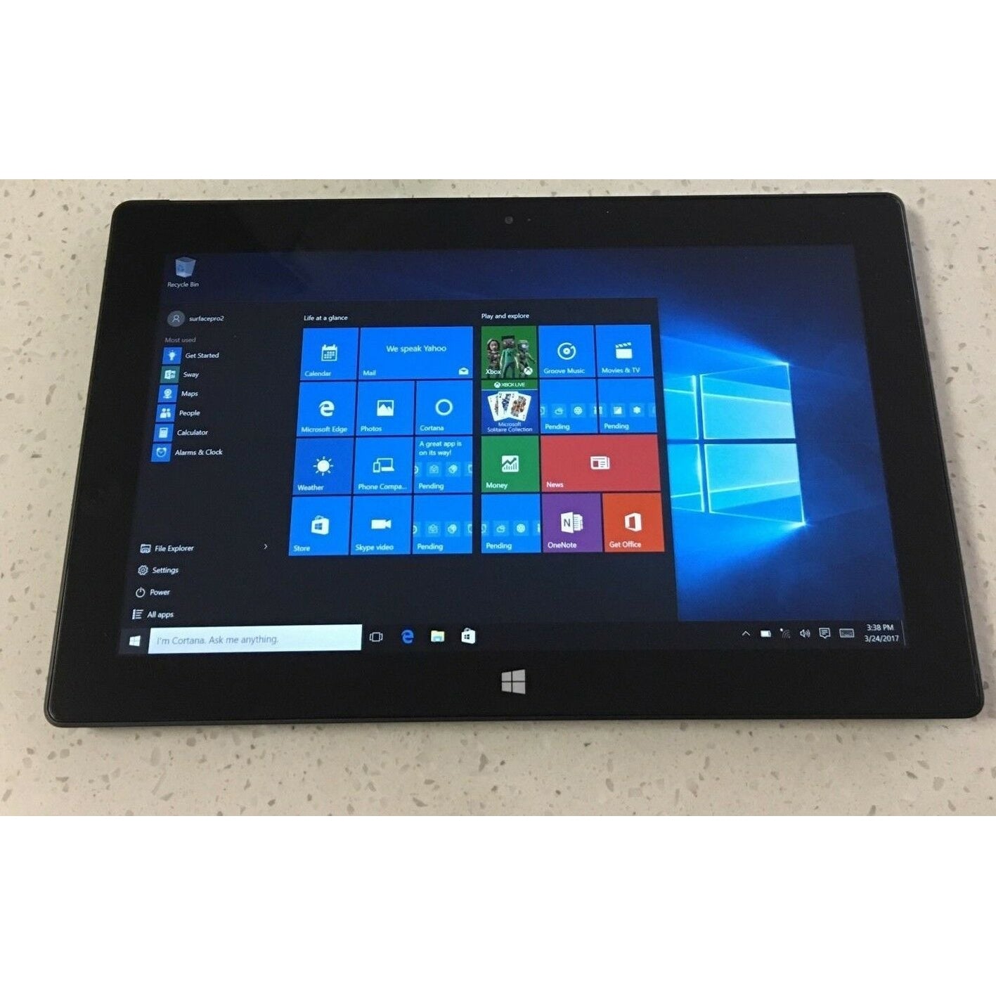 Microsoft Surface PRO i5-3317U 256GB 4GB RAM 10.6 Wins 10 Pro (Refurbished) Classic Cheap Pice