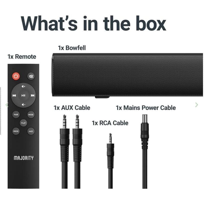 Bowfell Majority Sound Bar 2.0 Bluetooth TV Sound Bar  (Refurbished) Cheap Sale Exclusive