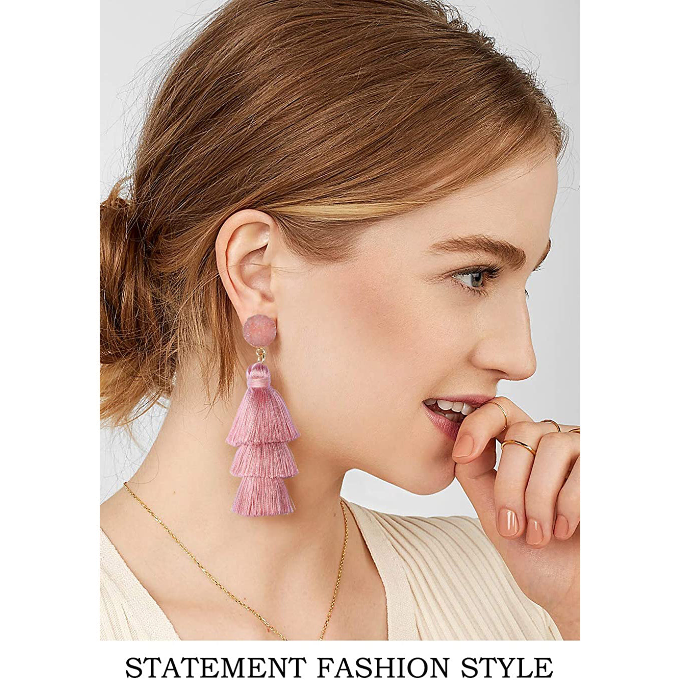 Me&Hz Colorful Layered Tassel Earrings Discount The Cheapest