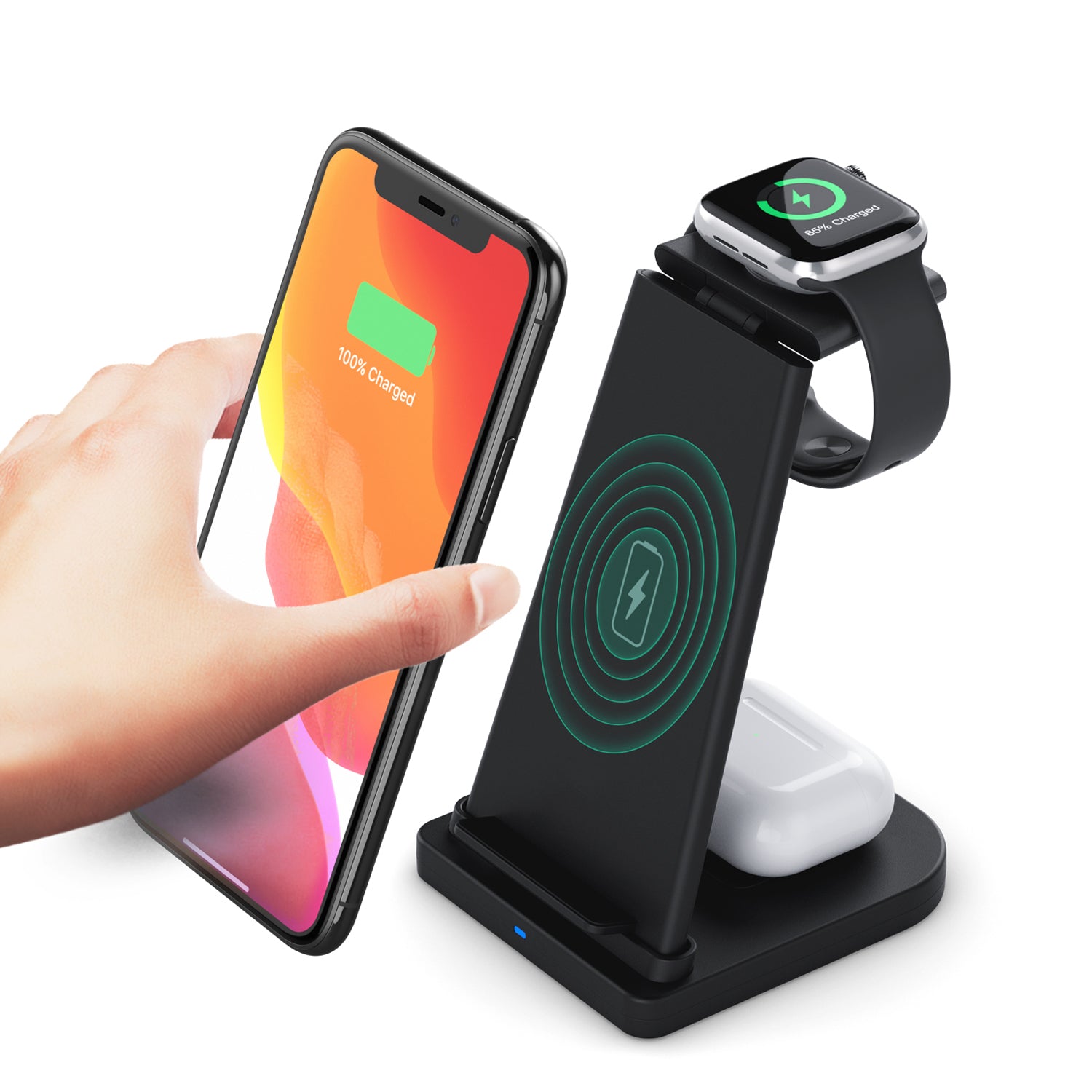 3-in-1 Foldable Fast Wireless Charging Stand Footaction Online