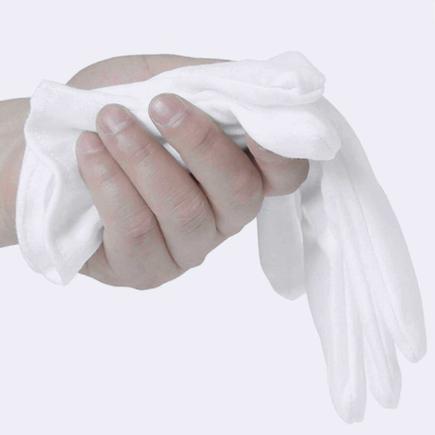 12-Pairs: White Cotton Gloves Cheap Sale Get Authentic