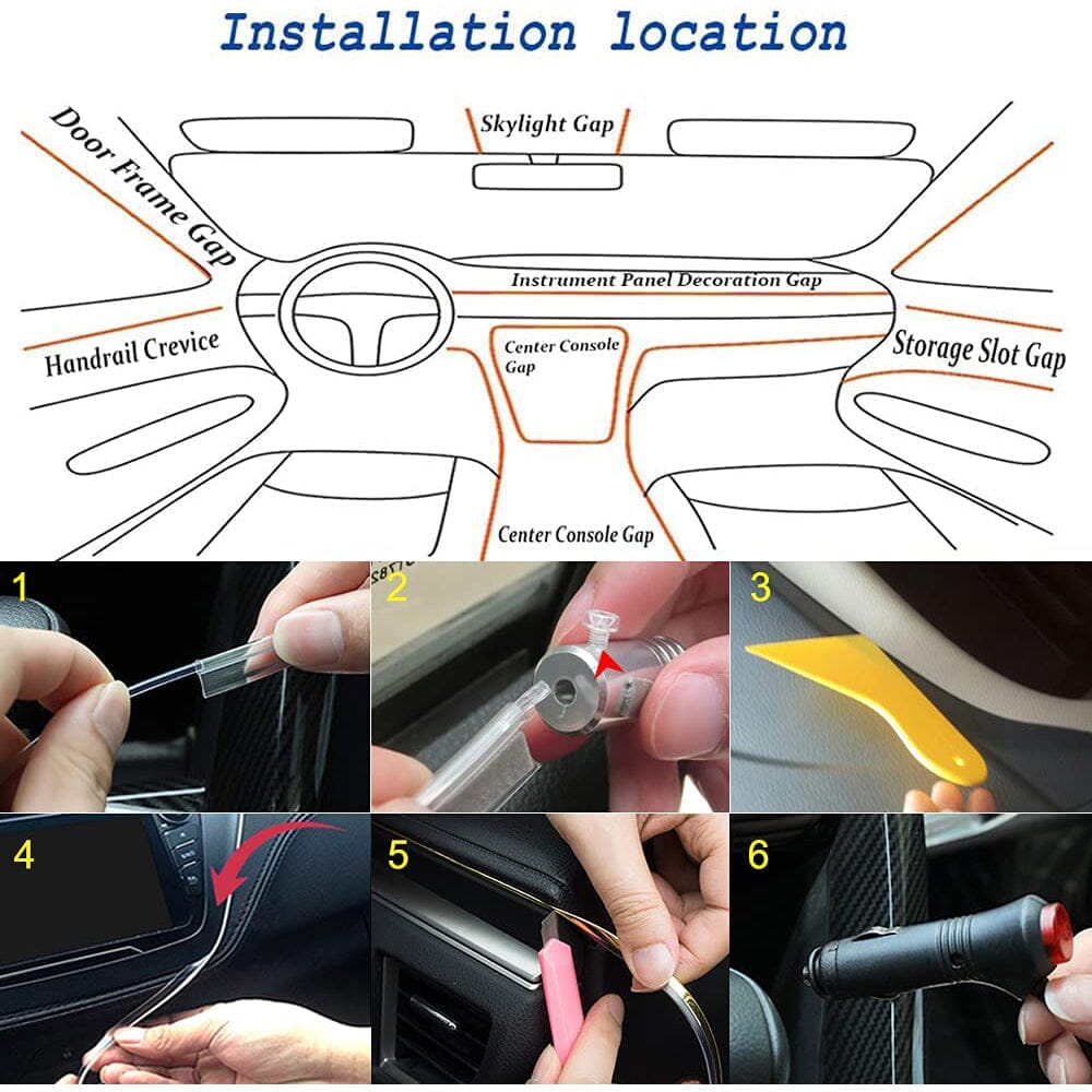 Car LED Strip Ambient Light Kit Sale Footlocker Pictures