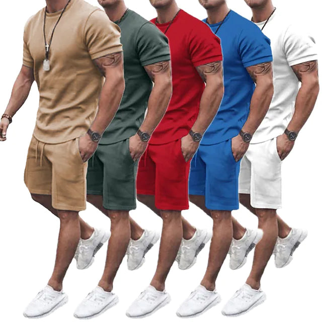 Men's Casual Activewear Running T-Shirt with Shorts Discount Best Seller