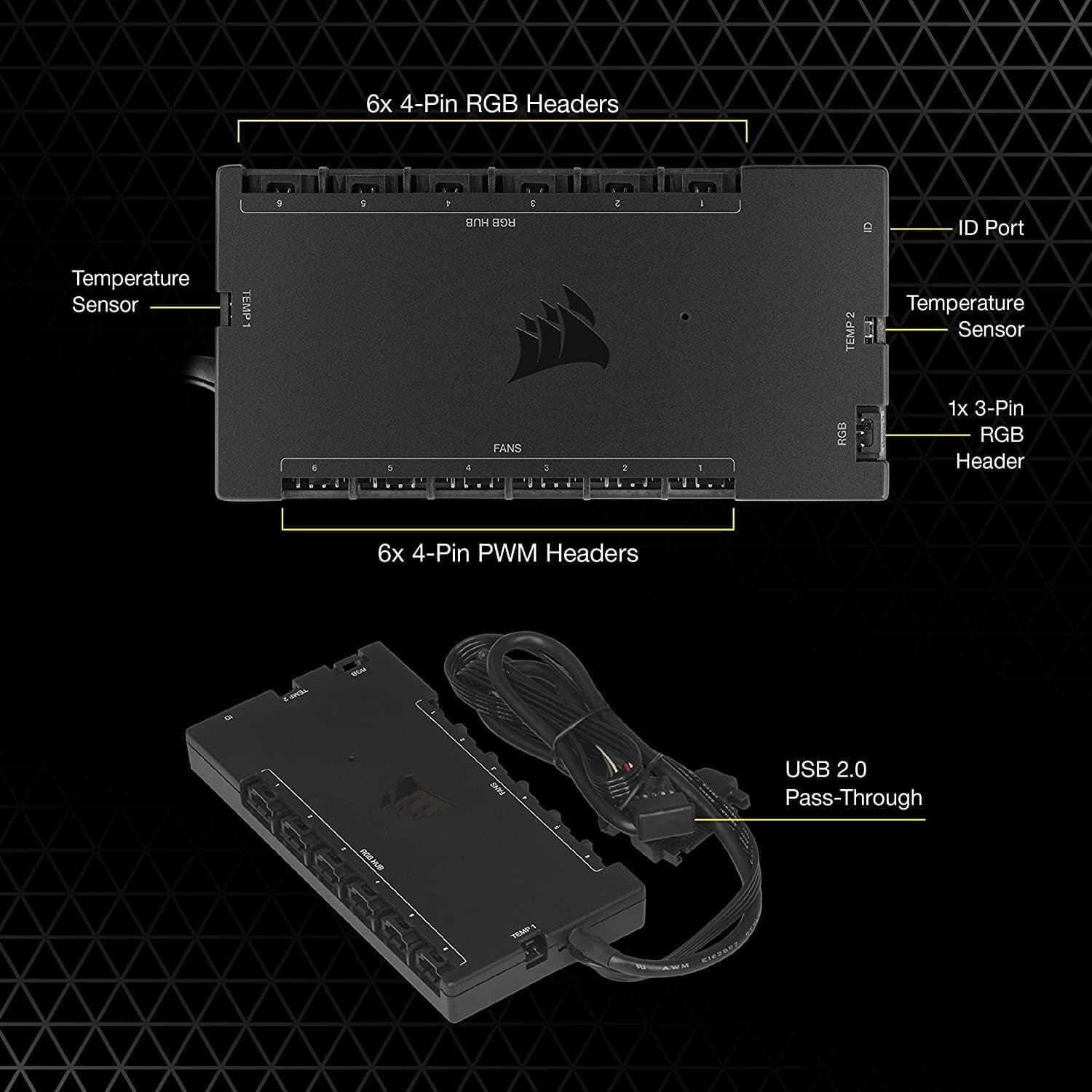 CORSAIR iCUE COMMANDER CORE XT, Digital Fan Speed and RGB Lighting Controller  (Refurbished) Manchester Cheap Pice