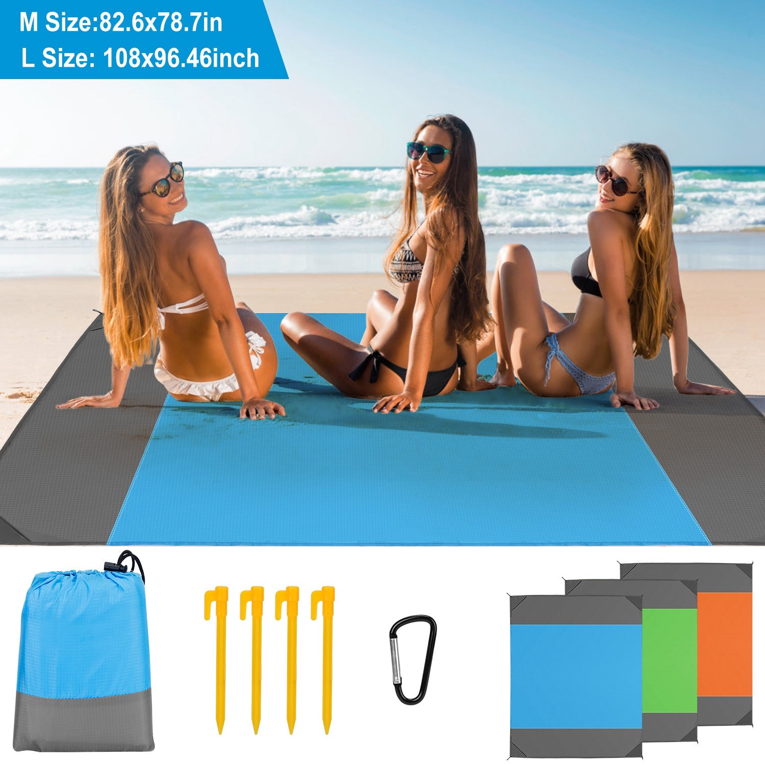 Sand Proof Picnic Blanket with 4 Anchors Cheap Sale Geniue Stockist