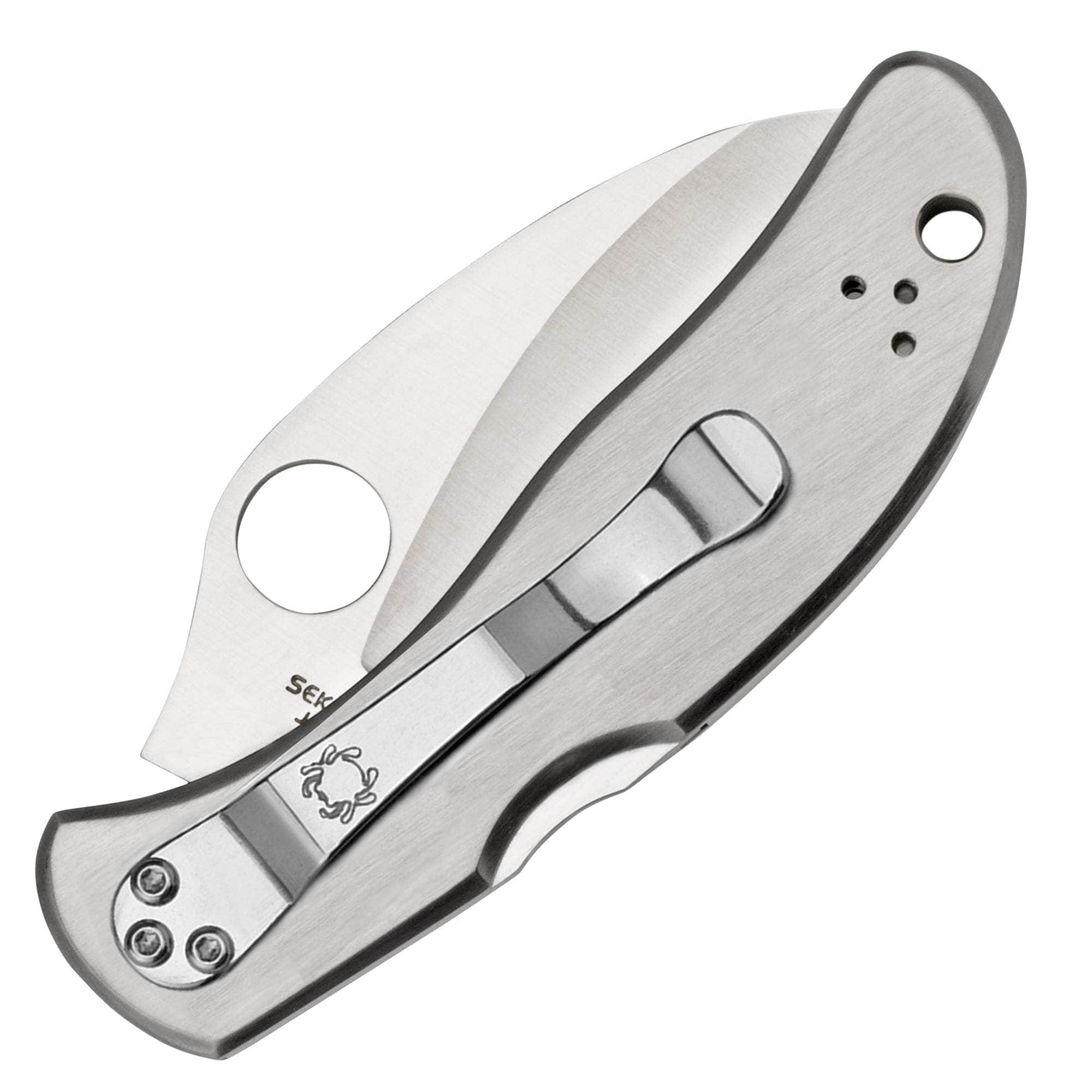 Spyderco Harpy, 2.75 VG10 Serrated Blade, Stainless Steel Handle - C08S 2025 Unisex For Sale