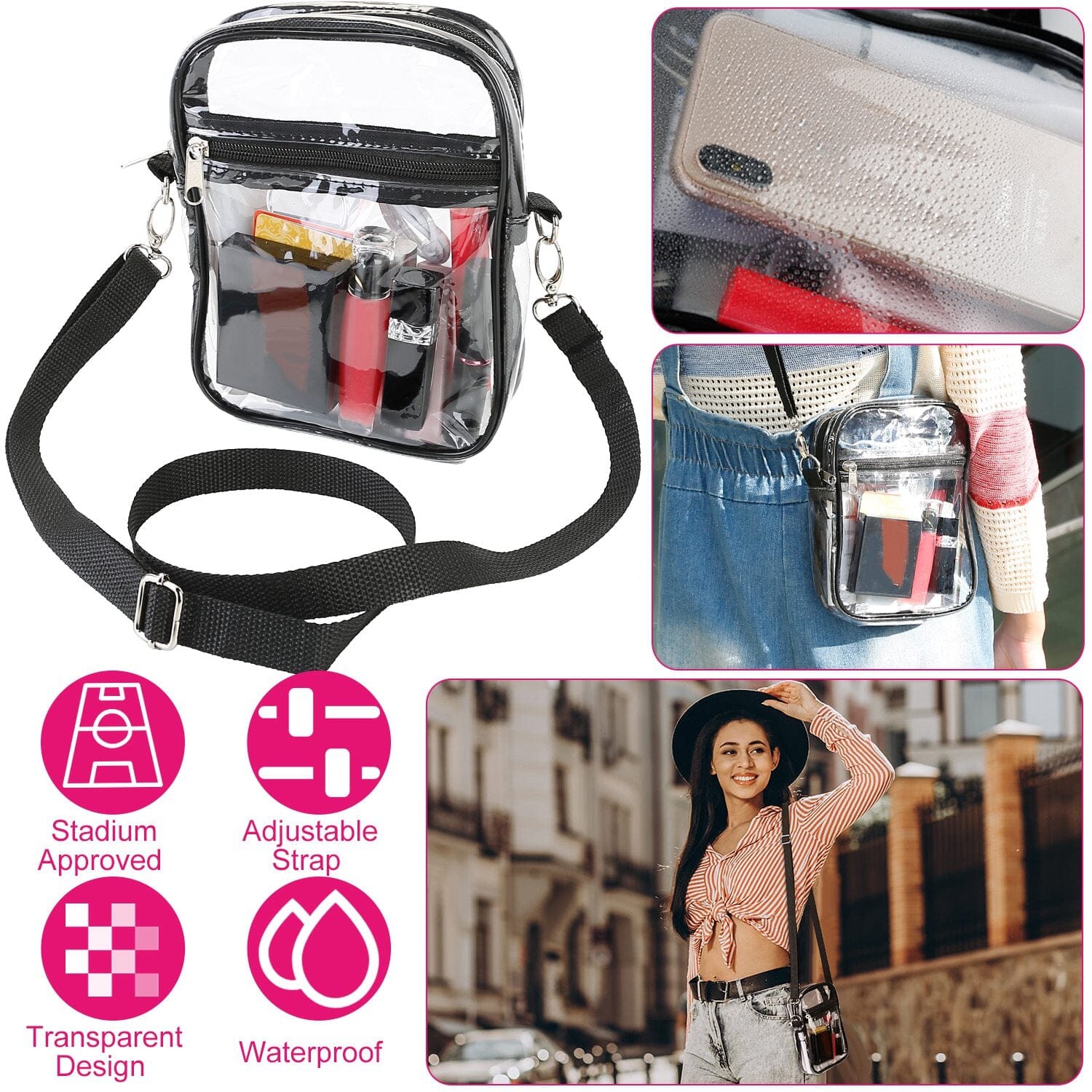 Clear Crossbody Bag Stadium Approved Discount