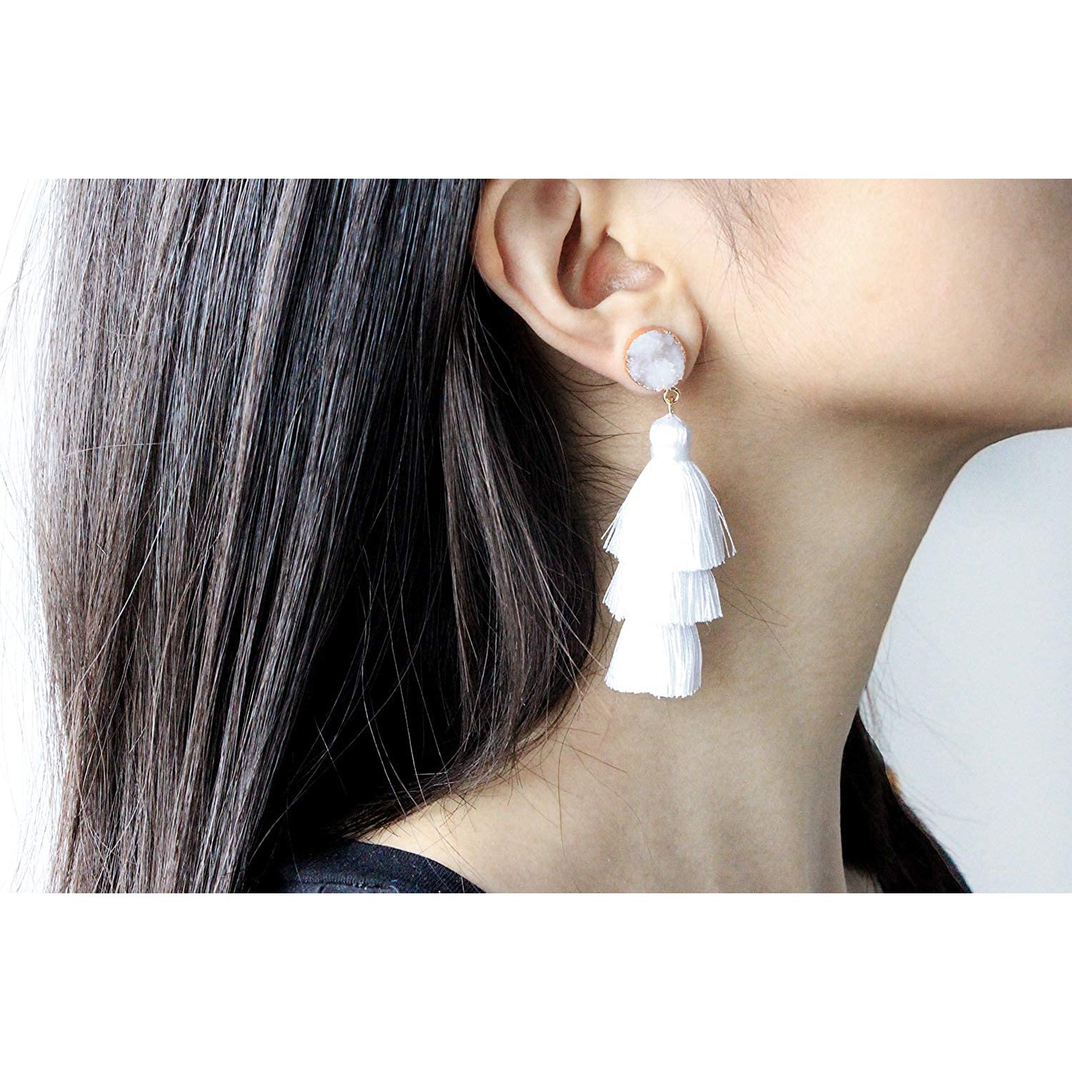 Me&Hz Colorful Layered Tassel Earrings Discount The Cheapest