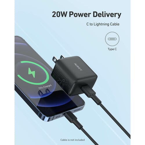 PA-R1S Swift Charger with PD & QC 3.0 USB C 20W Black Free Shipping Clearance