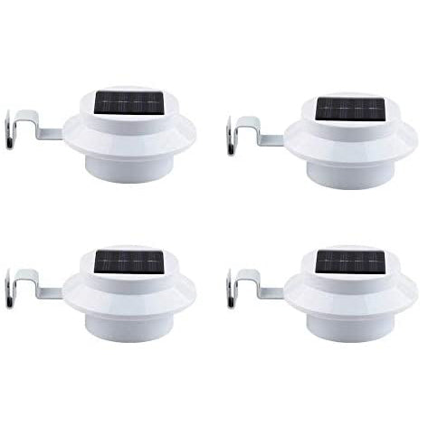 4-Pack: BOUNDERY Outdoor Solar Gutter LED Lights Discount Big Sale