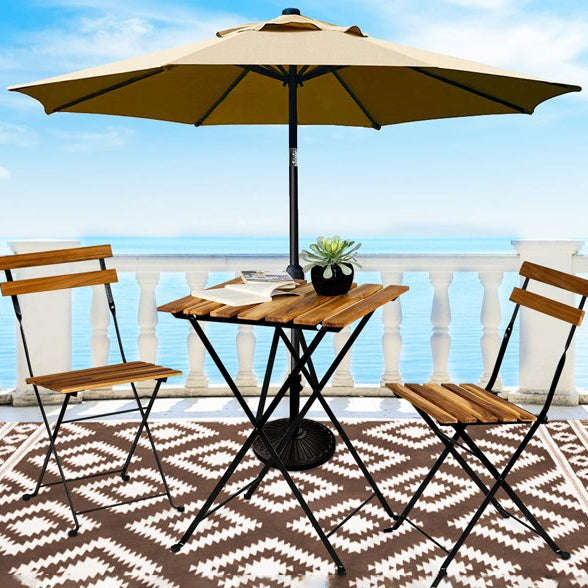 3-Piece: Patio Dining Table Chairs Set 2025 New Sale Online