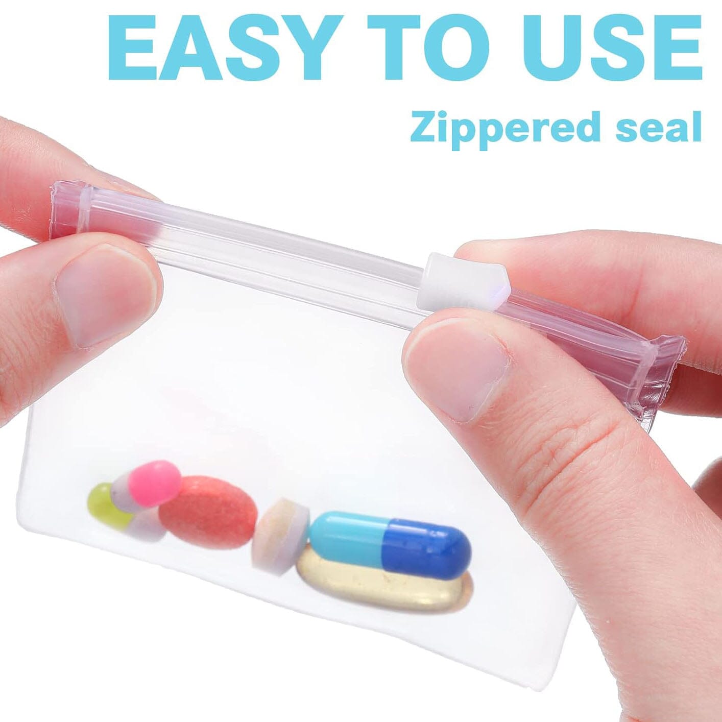 24-Piece: Zippered Pill Pouch Bags Store Cheap Online