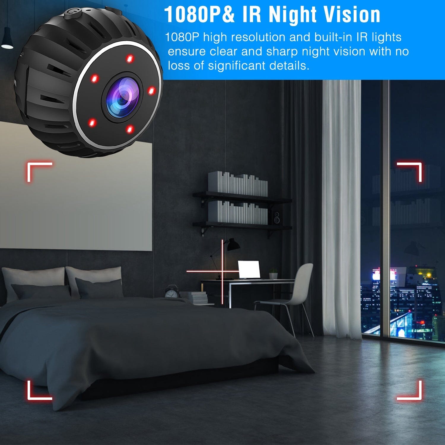 Mini Wireless Camera Wifi IR Night Vision HD 1080P Home Security With Paypal Low Pice