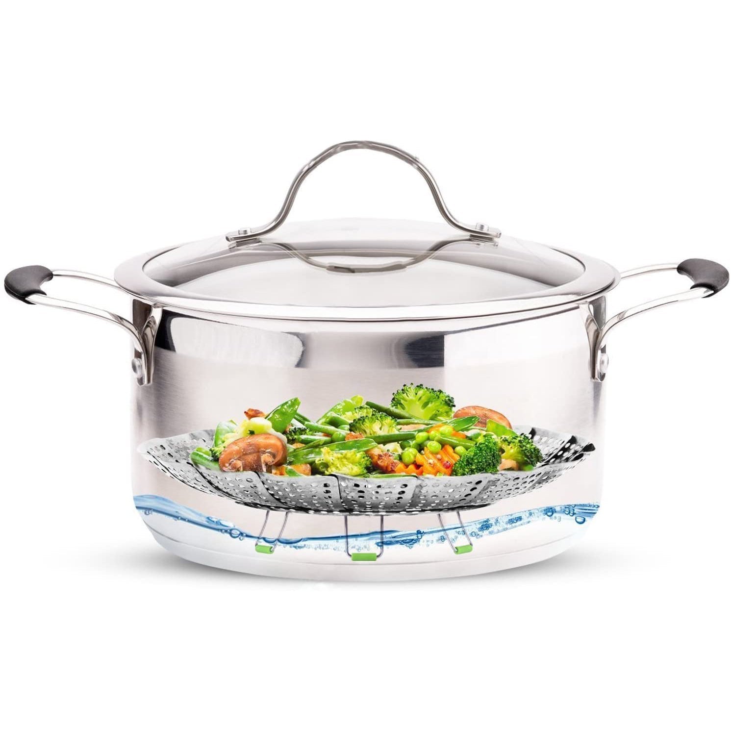 Stainless Steel Vegetable Steamer Basket Very Cheap Sale Online