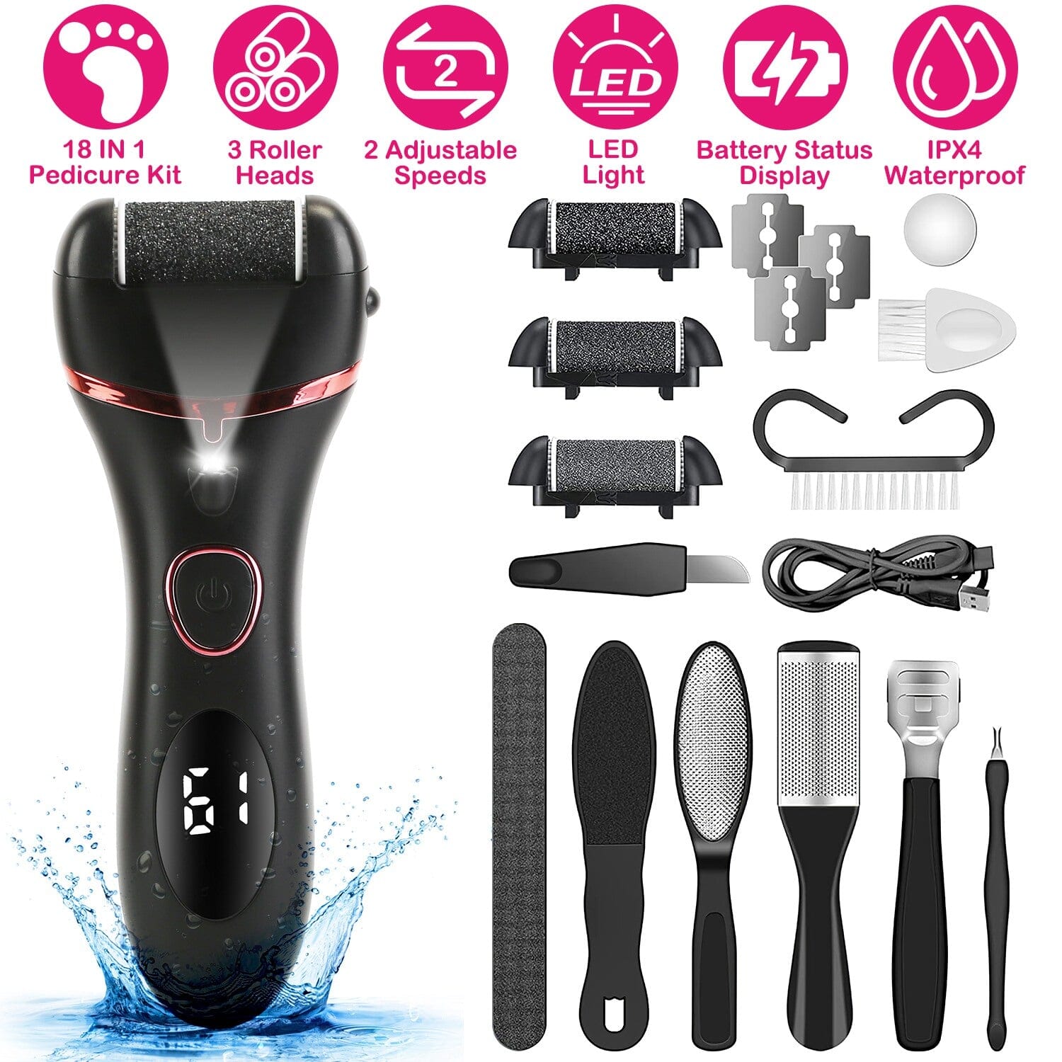 18-in-1 Electric Foot Callus Remover Tool Many Kinds Of Sale Online