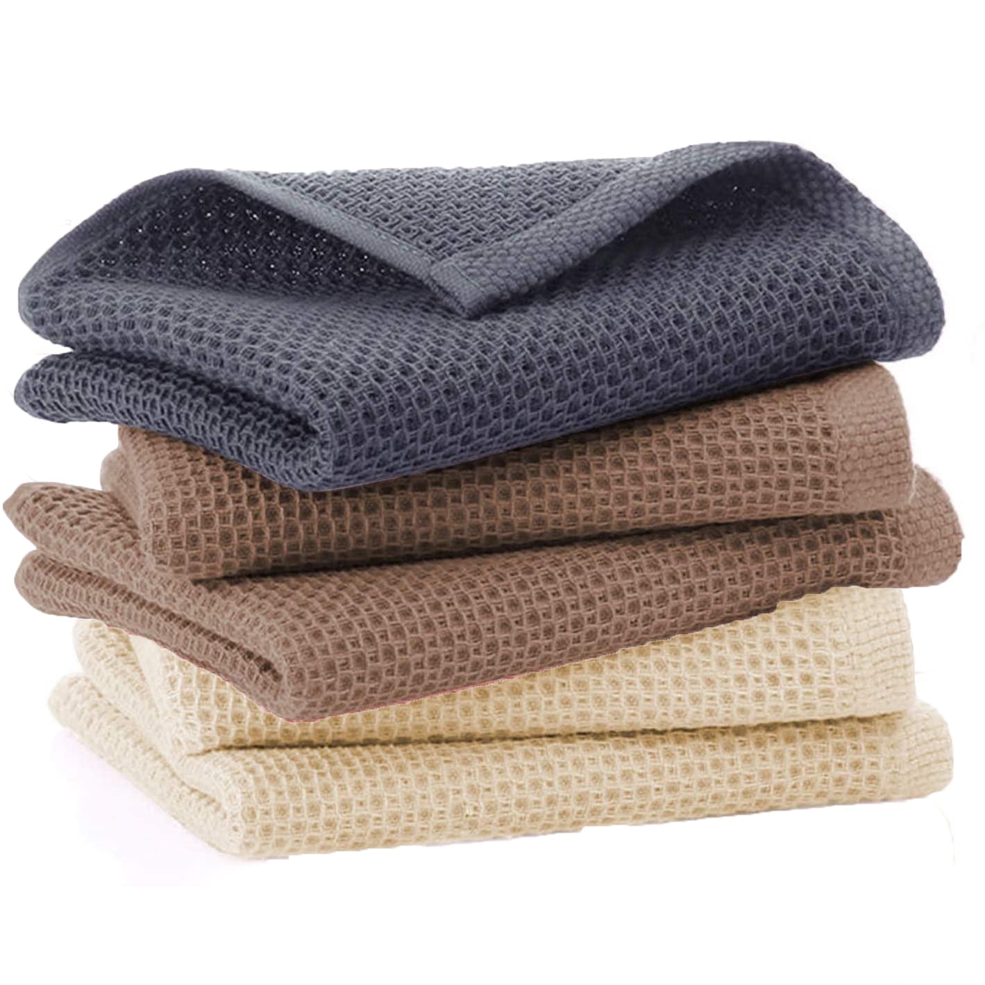 6-Pack: Cotton Waffle Woven Kitchen Towel Sale New