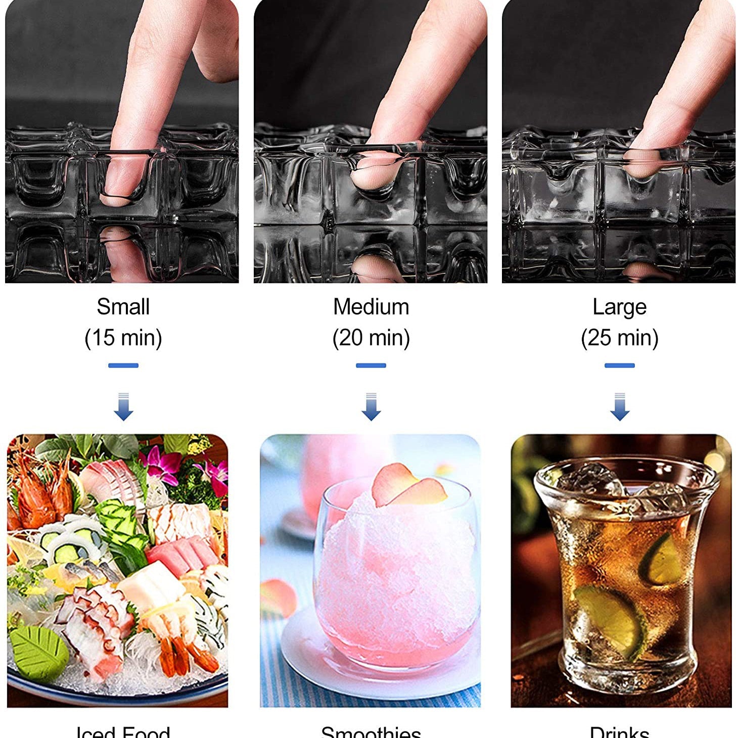 Portable Countertop Clear Ice Maker Stainless Steel Ice Maker Discount Shop For