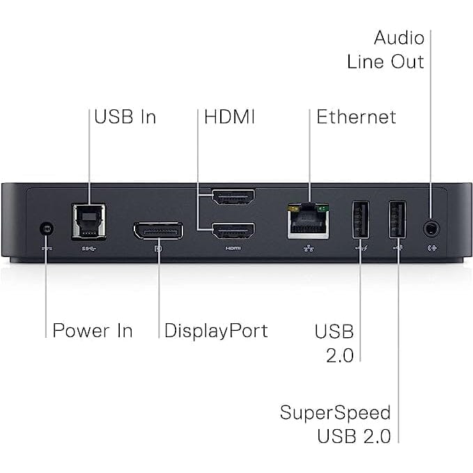 Dell USB 3.0 Ultra HD/4K Triple Display Docking Station (D3100)  (Refurbished) Sale For Cheap