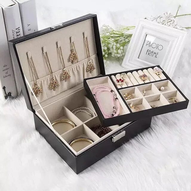 Lady PU Leather Jewelry Box Popular Sale Online