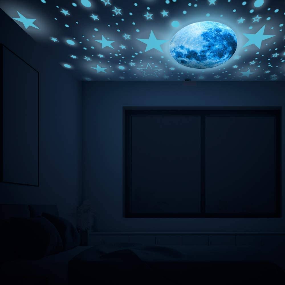 Dark Star Glow and Moon Wall Sticker Clearance Find Great