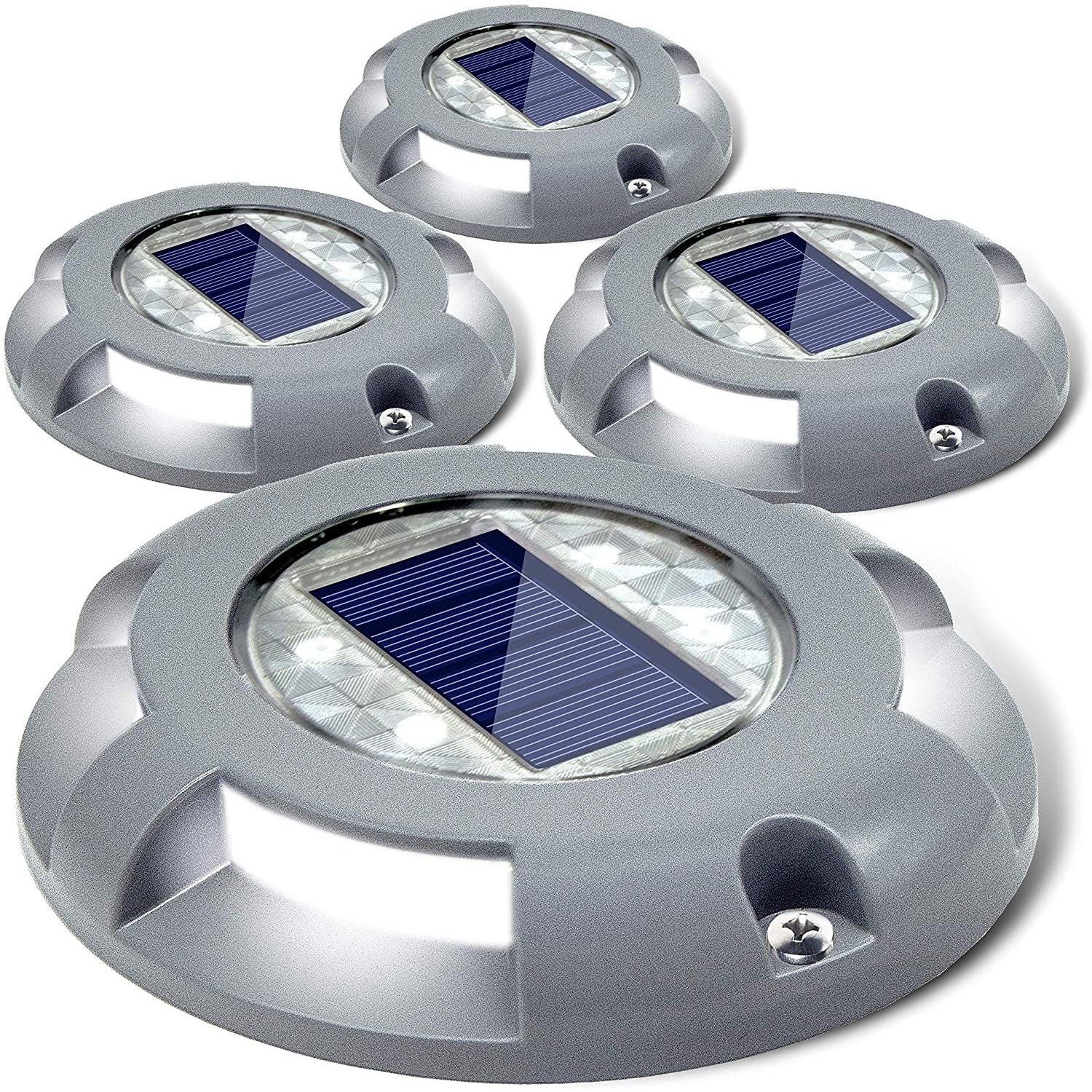 4-Pack: Solar Deck Driveway Outdoor Lights Free Shipping Good Selling