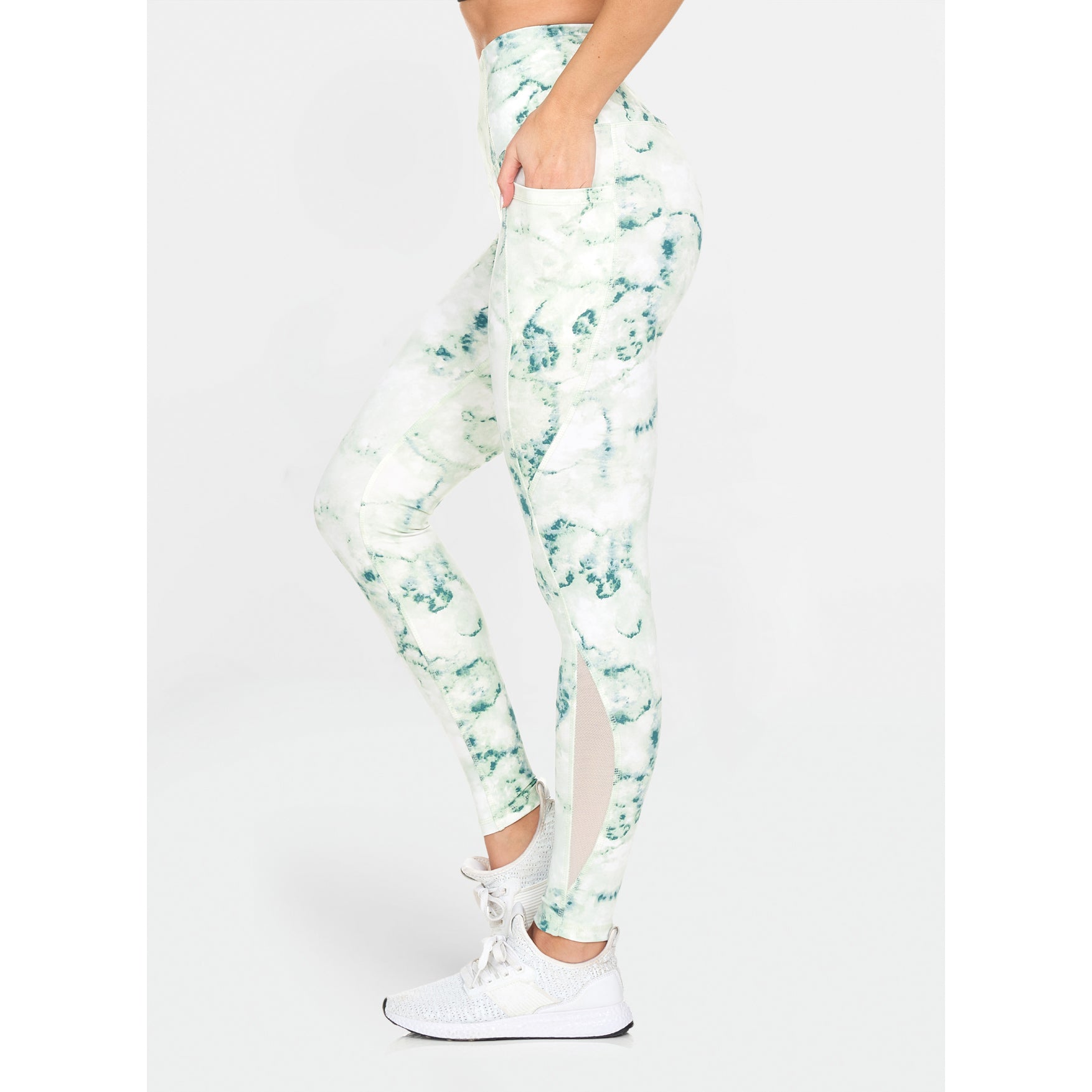 Women's Active High Rise Printed Leggings With Pockets 2025 Unisex For Sale