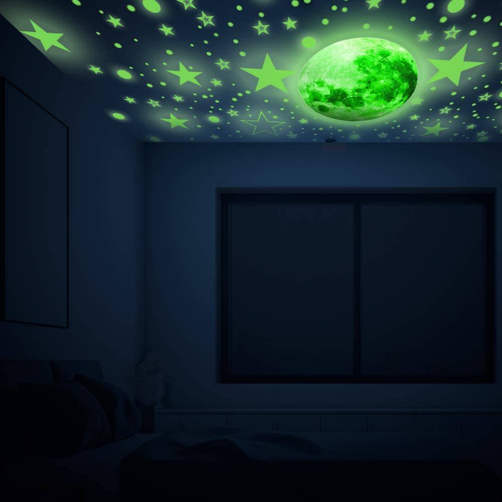 Dark Star Glow and Moon Wall Sticker Clearance Find Great