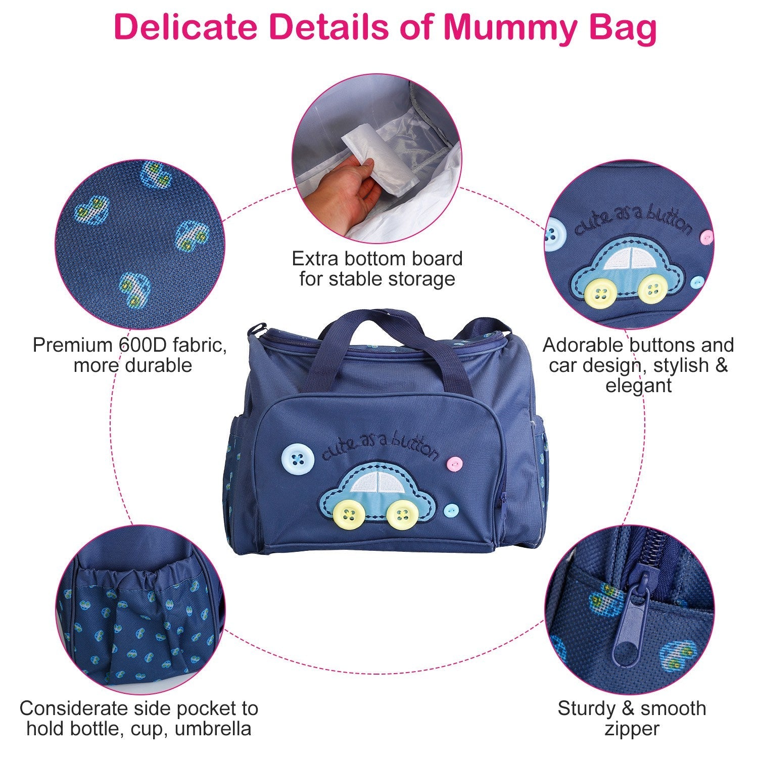 4-Piece: Baby Diaper Tote Bag Set Discount 2025