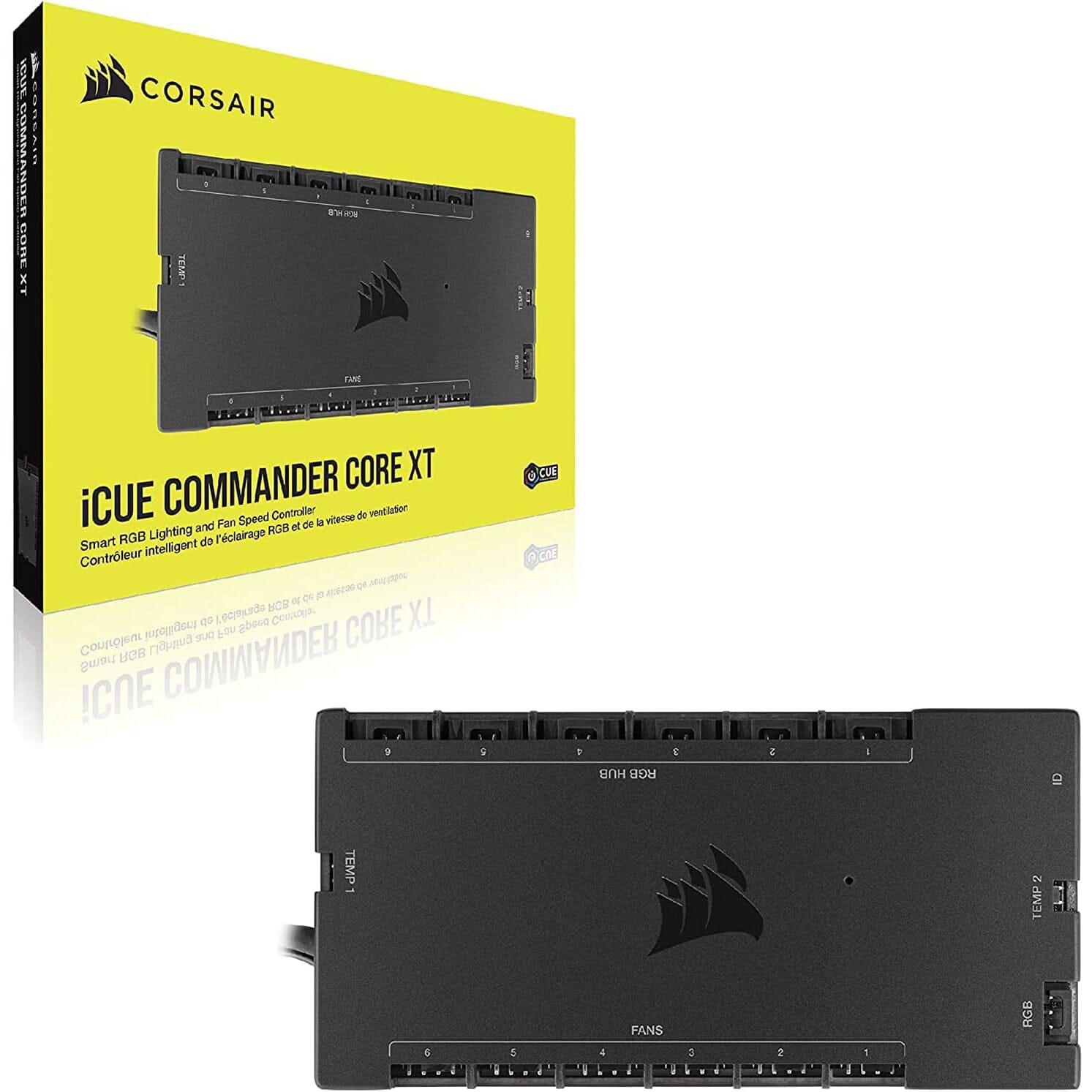 CORSAIR iCUE COMMANDER CORE XT, Digital Fan Speed and RGB Lighting Controller  (Refurbished) Manchester Cheap Pice