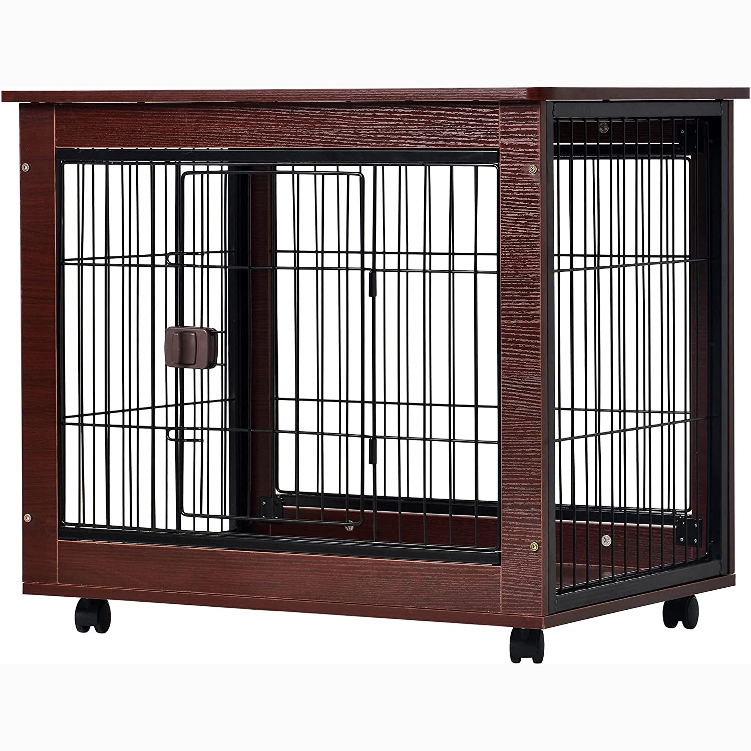 31-Inch Furniture Style Pet Dog Crate Cage with Wooden Structure Manchester For Sale