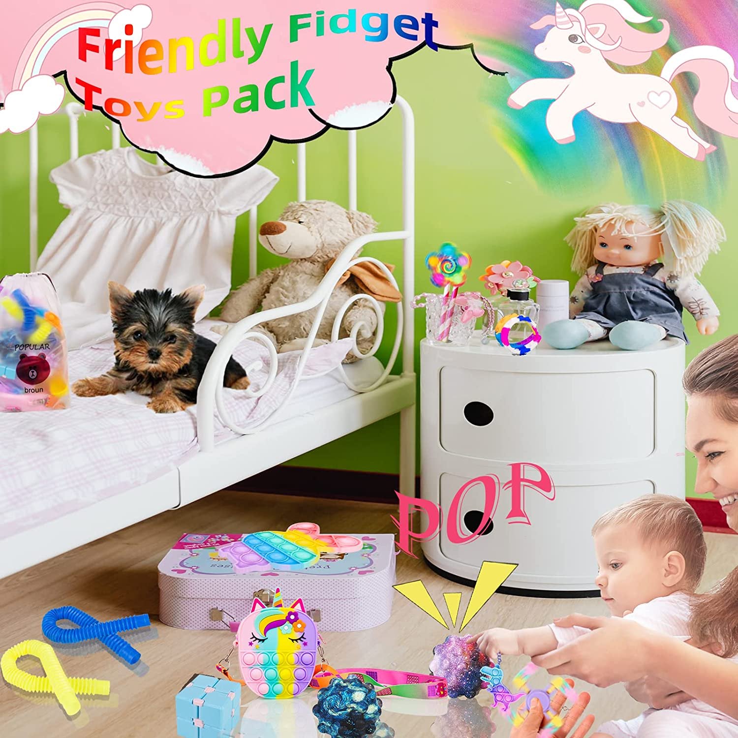 13-Pieces Set: Sensory Fidget Pop Pack Toys Cheap Best Seller