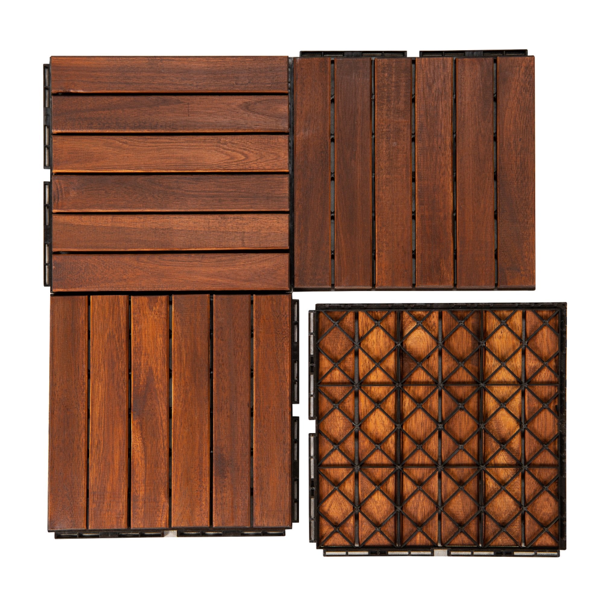 12 x 12 Square Teak Interlocking Deck Tiles Buy Cheap Best Sale