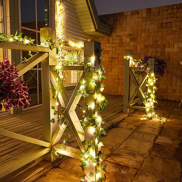 LED Solar Ivy Leaf String Light Clearance Pices