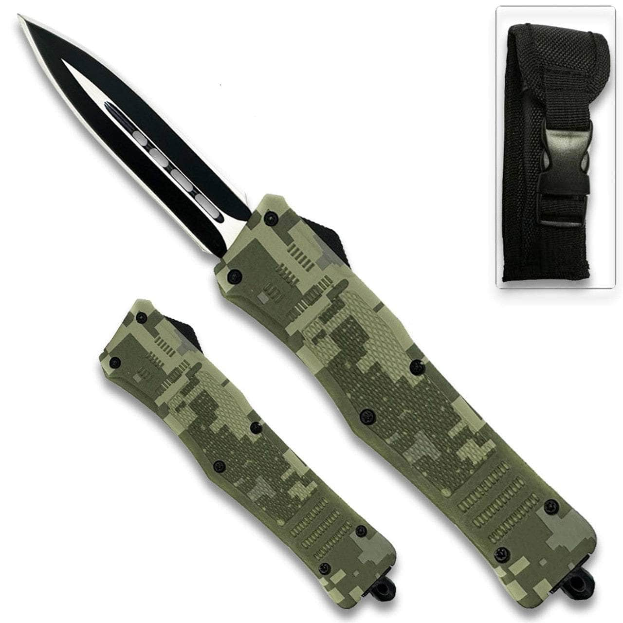 Delta Force OTF Out The Front Automatic Spear Point Knife 8 overall OTF-M-14CA Free Shipping Low Pice Fee Shipping