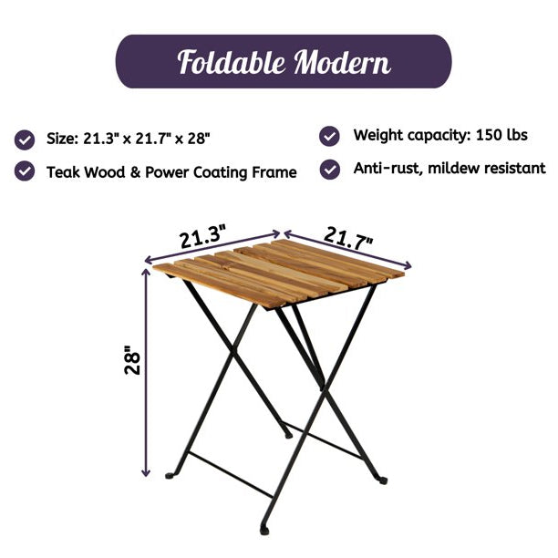 3-Piece: Patio Dining Table Chairs Set 2025 New Sale Online