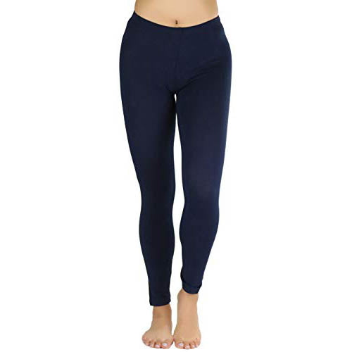 ToBeInStyle Women's Skinny Fit Cotton Full Length Leggings - Regular and Plus Sizes Affordable Sale Online