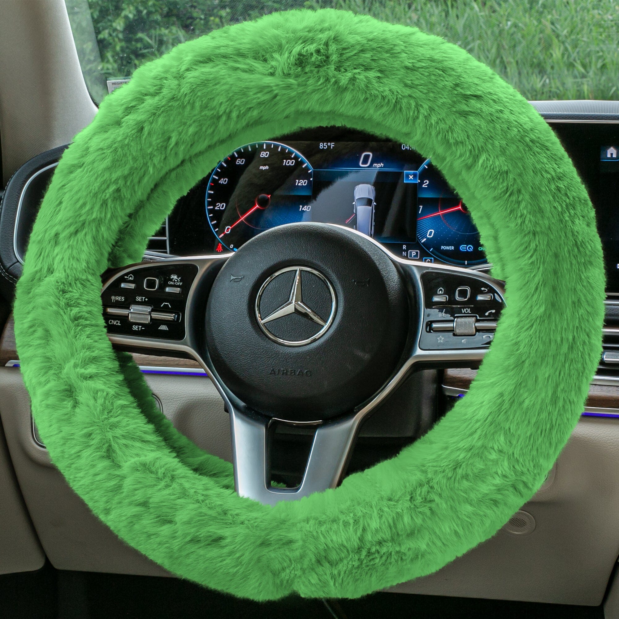 Doe16 Faux Rabbit Fur Steering Wheel Cover Outlet Choice