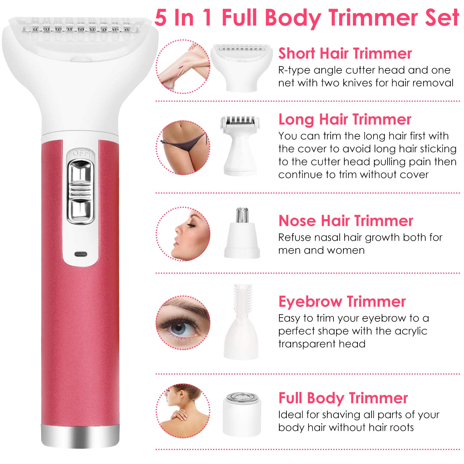 5-in-1 Lady Electric Razor Discount Pay With Paypal