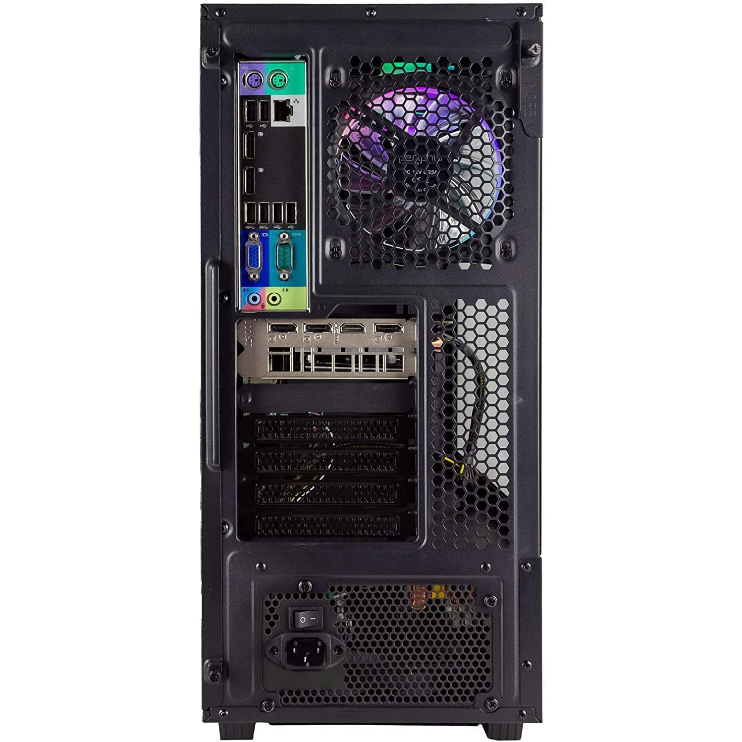 Periphio Ghoul Prebuilt Gaming PC Computer Tower 16GB RAM 120GB SSD + 500GB HDD (Refurbished) Clearance Low Pice