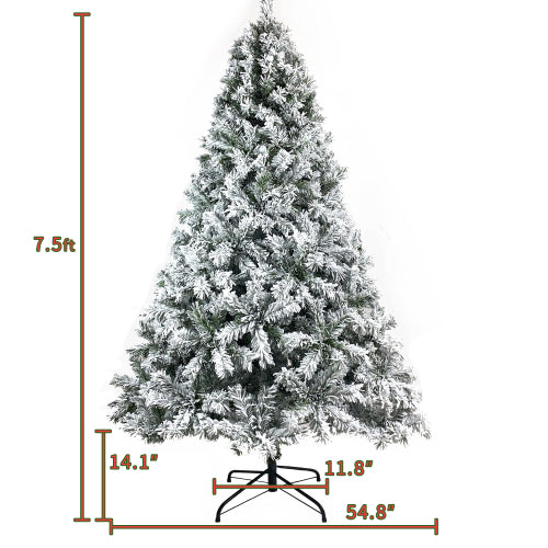 7.5 Ft. Hinged Artificial Fir Christmas Tree Outlet Choice