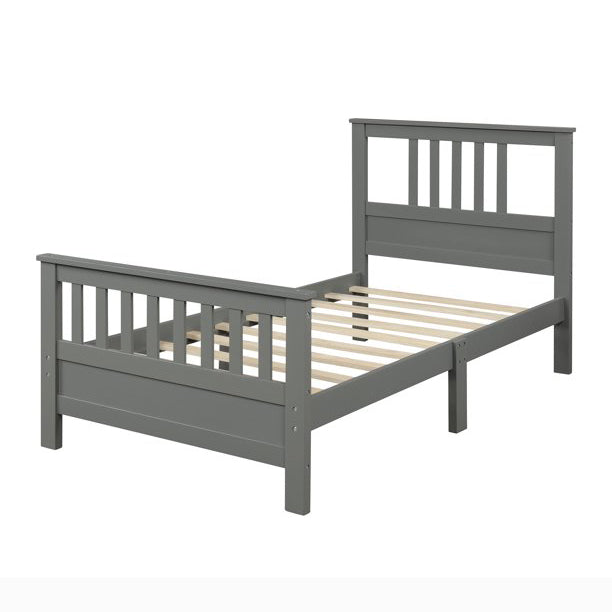 Solid Wood Platform Bed and Kids Room Headboard Cheap Sale Newest